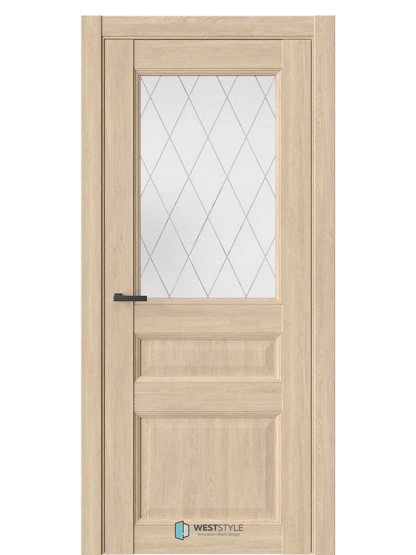 Межкомнатная дверь WestStyle Enika Enika 6 ДО Сатинат Белый Сенди