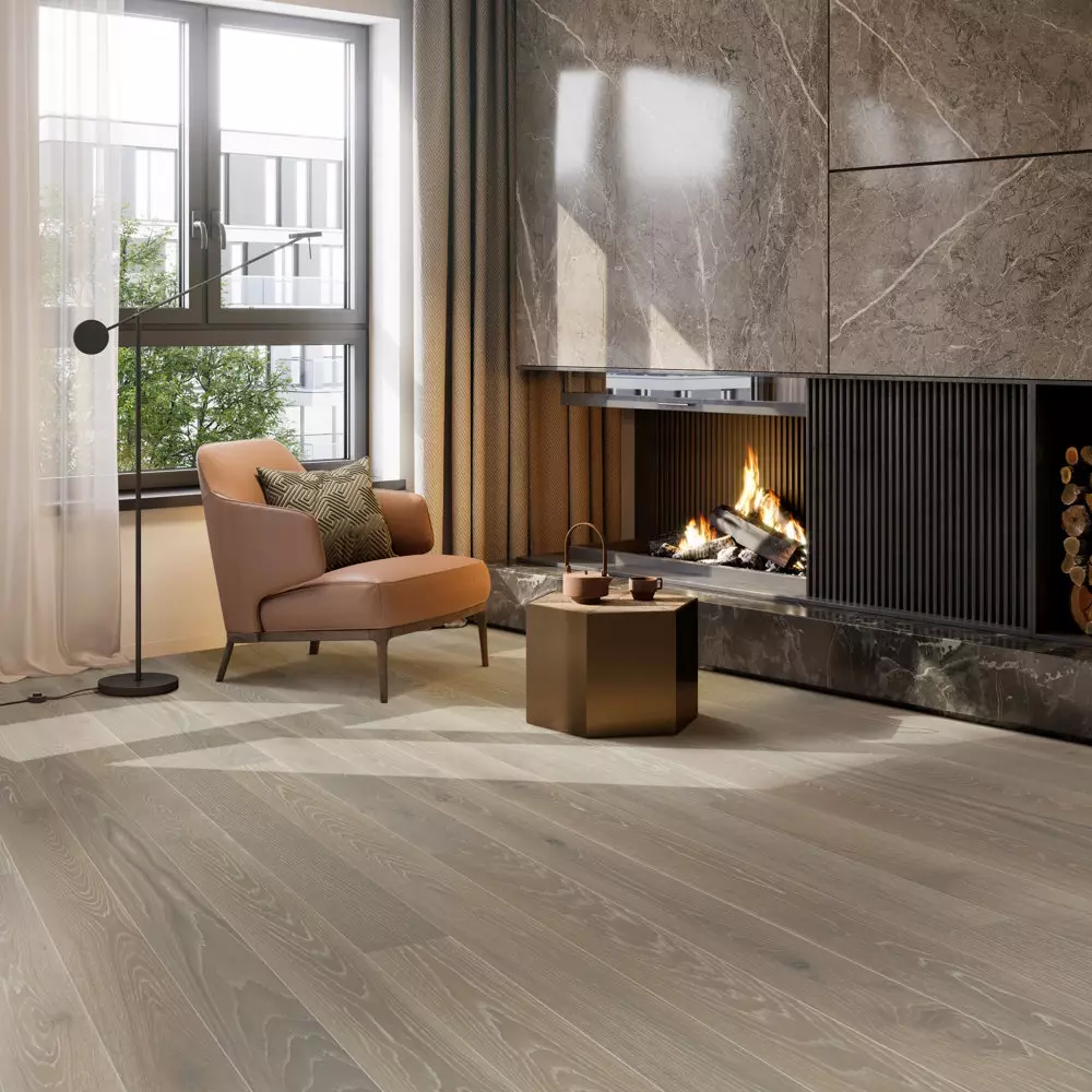 Паркетная доска Tarkett Tango Дуб Лён Браш 